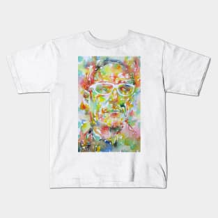 WILLIAM S. BURROUGHS watercolor portrait .3 Kids T-Shirt